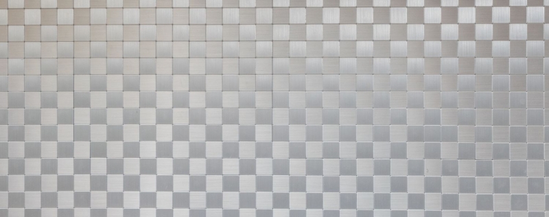 Mosaic tiles kitchen splashback self-adhesive aluminum silver metal MOS200-22M25_f