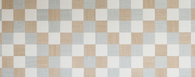 Mosaic tiles kitchen splashback self-adhesive aluminum cream beige grey metal textile look MOS200-2622_f