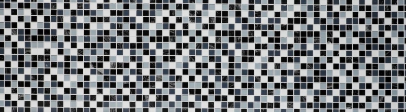 Mosaic tiles kitchen splashback self-adhesive white gray black glass mosaic gray black white wipe MOS200-4CM28_f
