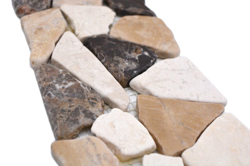 Marble border Border Ciot Castanao Biancone MOSBOR-CB15_f