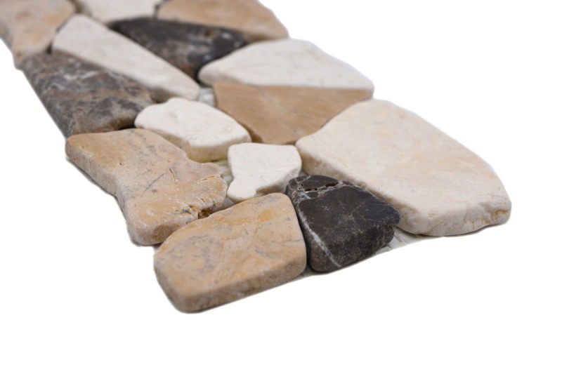 Marble border Border Ciot Castanao Biancone MOSBOR-CB15_f