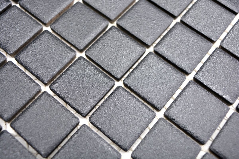 Mosaic tile SLIP-RESISTANT SHOWER POT SOFT BLACK MOS18-0311-R10_f