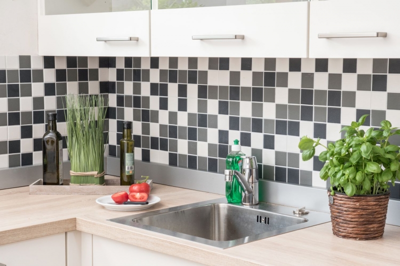 Mosaic tile RUGGED RUGGED SAFE black white gray metal MOS14-2213-R10_f