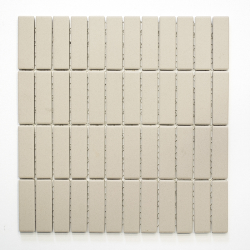 Mosaic tile ceramic rods light beige unglazed shower tray floor tile MOS24B-1211-R10_f