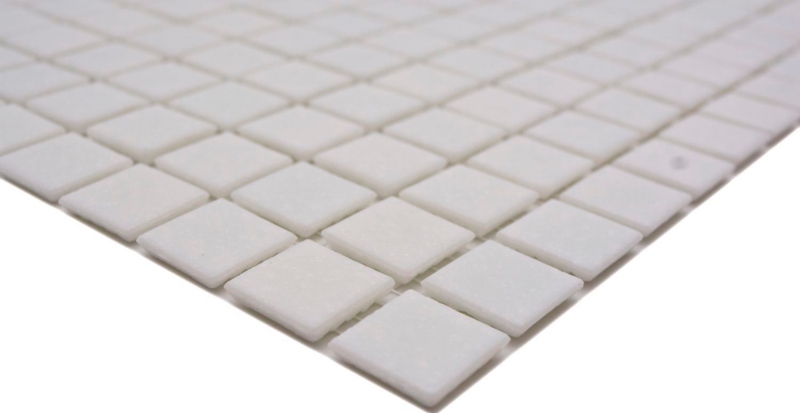 Mosaic tiles glass white mosaic tile wall tile backsplash kitchen bathroom MOS50-0101_f