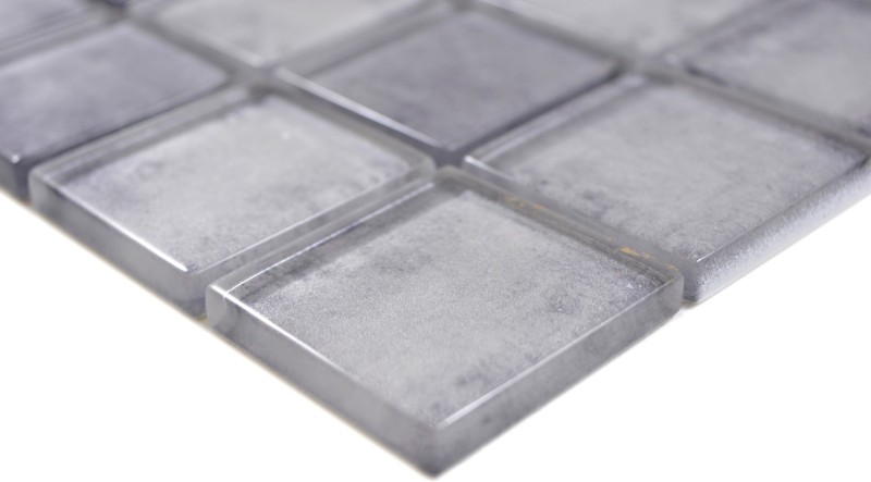 Glass mosaic mix gray mosaic tile wall tile backsplash kitchen bathroom - MOS88-0020_f