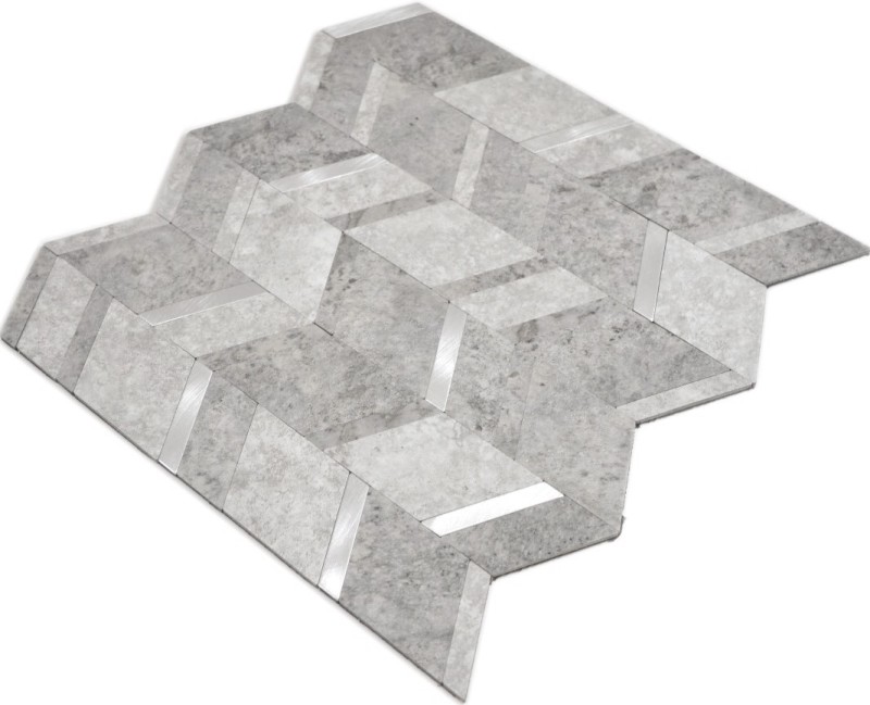 Arrow vinyl stone look cement gray silver light self-adhesive MOS200-2CLG_f