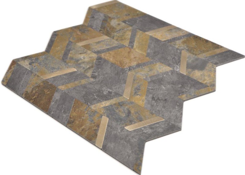 Arrow vinyl stone look rust gold self-adhesive MOS200-48MRG_f