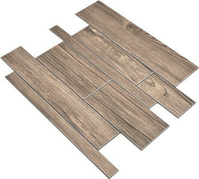 Wall panels self-adhesive wood look brown kitchen splashback tile back MOS200-56WBS_f