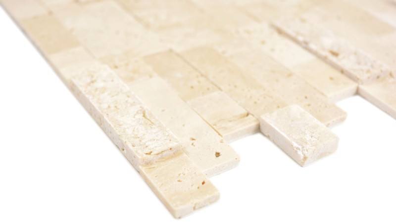 Composite natural stone travertine beige MOS200-M42_f