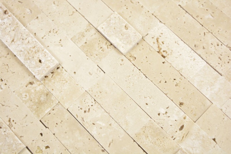 Composite natural stone travertine beige MOS200-M42_f