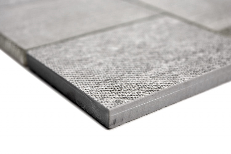 Mosaic tile ceramic mix glass mosaic rectangle textile look gray brown mottled tile backsplash - MOS88J-1202