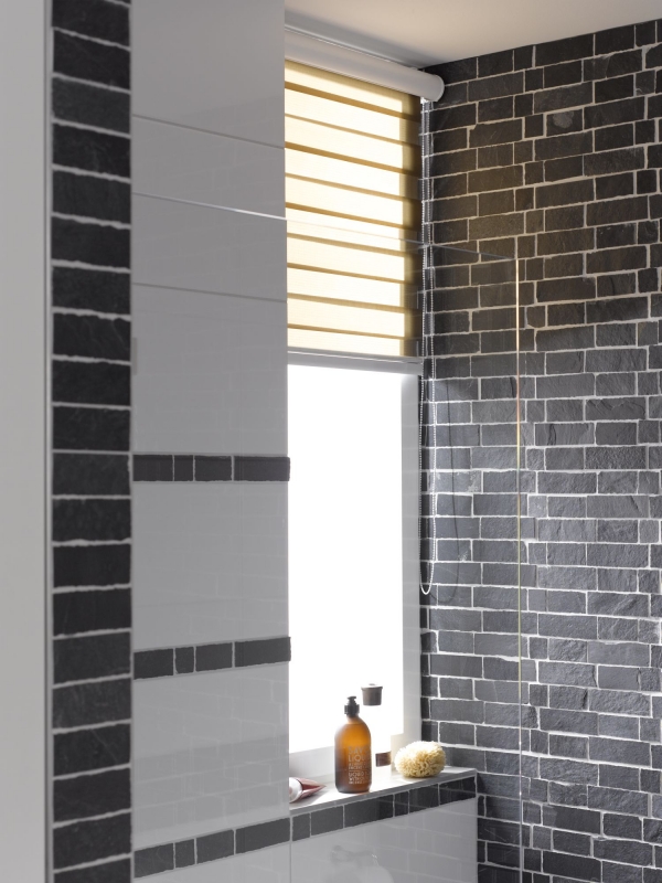 Mosaic tile slate natural stone Brick anthracite Black Jack MOS34-0208_f