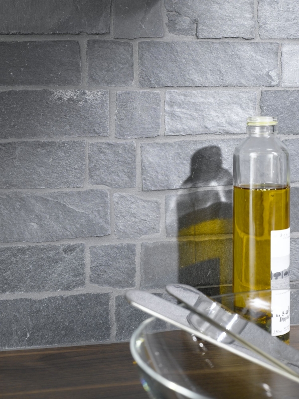 Mosaic tile slate natural stone Brick anthracite Black Jack MOS34-0208_f