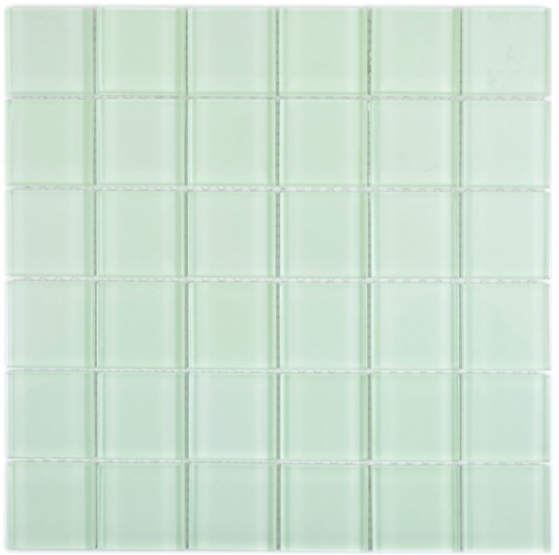 Hand-painted glass mosaic fluorescent green mosaic tile wall tile backsplash kitchen bathroom - MOS88-1005_m