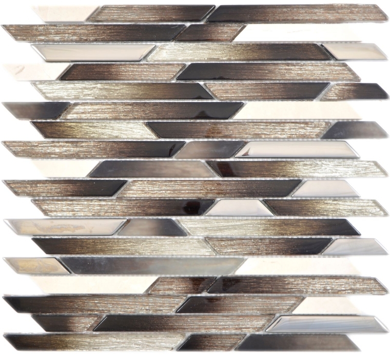 Hand pattern composite crystal/marble mix EP beige/brown beveled mosaic tile wall tile backsplash kitchen bathroom MOS86-1112_m