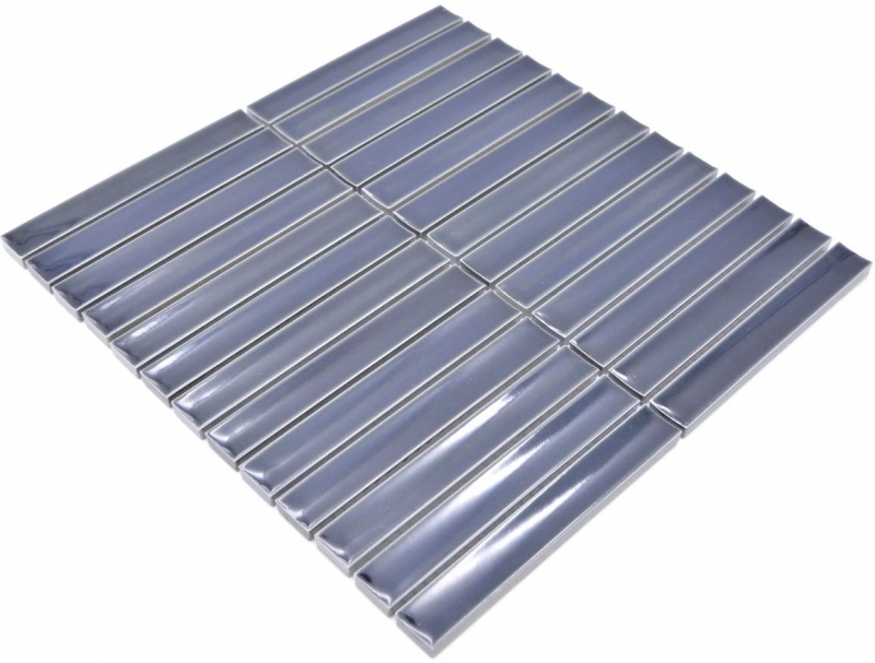 Mosaic tile ceramic mosaic rods black glossy bathroom tile backsplash MOS24-CS36_f