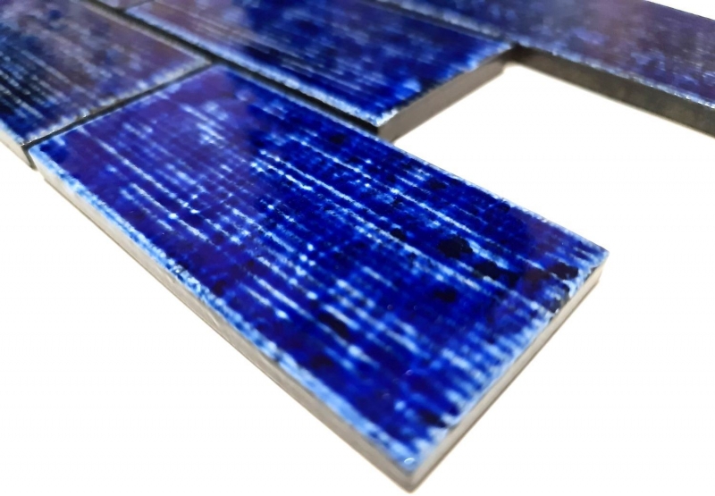 Hand pattern mosaic tile ceramic mosaic composite blue glossy bathroom kitchen wall MOS26-KAS6_m