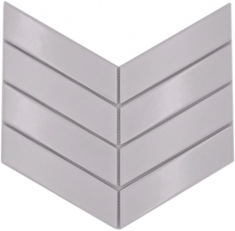 Hand sample mosaic tile ceramic mosaic herringbone mix white glossy matt tile backsplash bathroom MOS24-CHEV11_m