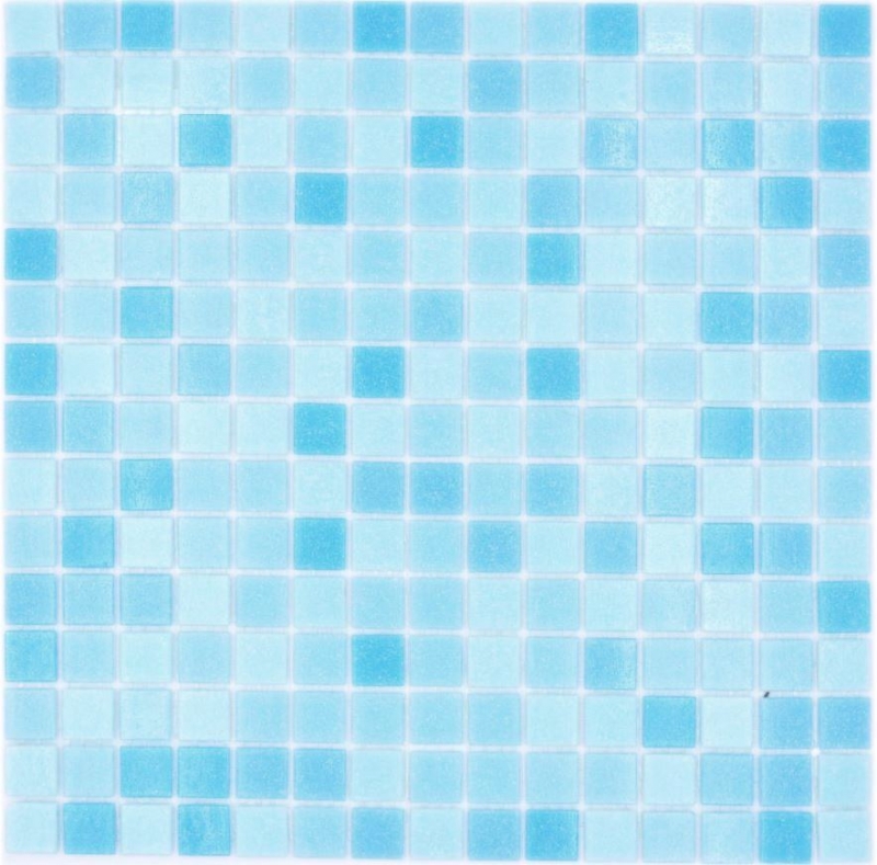 Glass mosaic Mosaic tiles light blue Pool mosaic Swimming pool mosaic MOS210-PA331