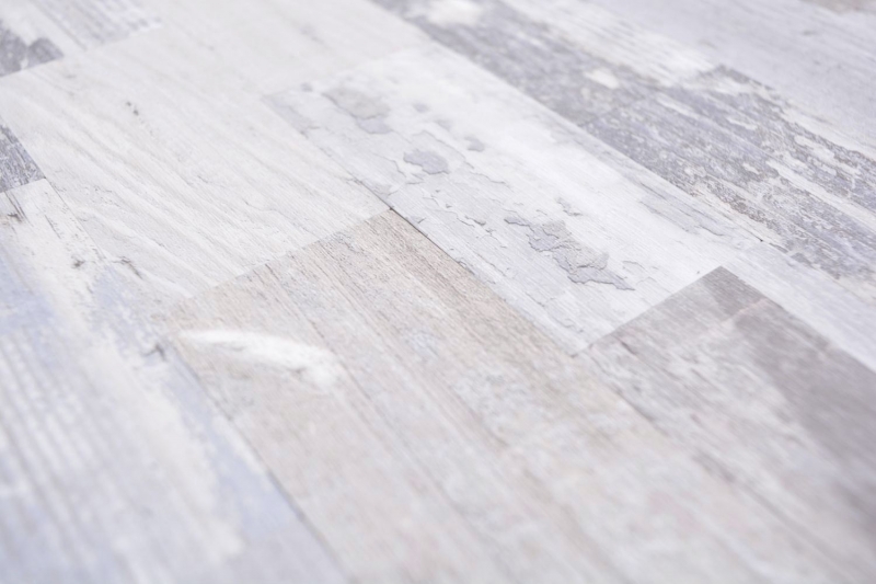Mosaic tile Self-adhesive mosaics aluminum wood look shabby chic gray Subway MOS200-4S49