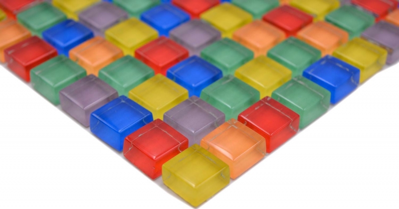 Glass mosaic mosaic tile colorful red blue yellow green tile mirror bathroom MOS88-XC123