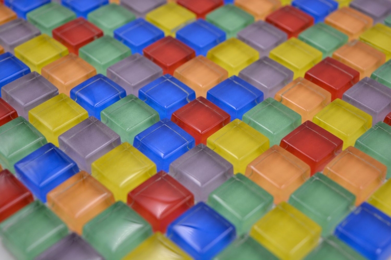 Glass mosaic mosaic tile colorful red blue yellow green tile mirror bathroom MOS88-XC123