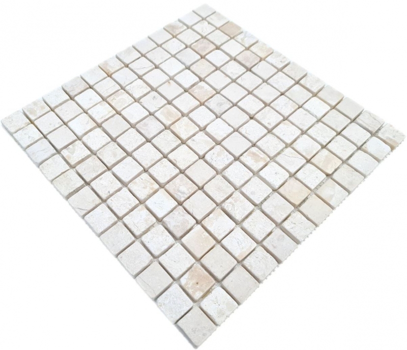 Mosaic tile Marble mosaic THUMBNAIL white Tile backsplash Kitchen shower floor MOS40-T23W_f