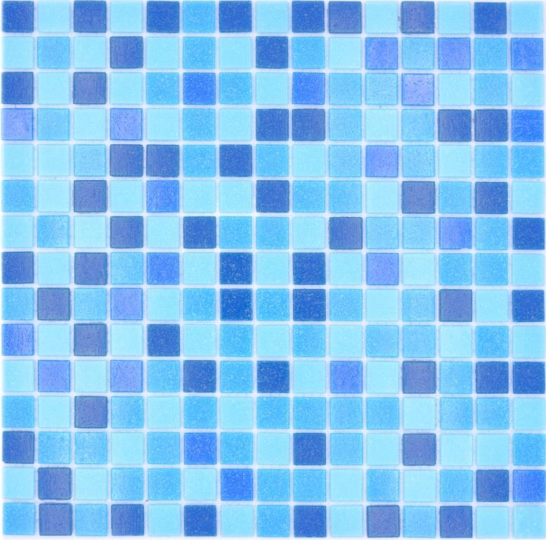 Hand sample mosaic tile glass mosaic Classic Mix glass mix turquoise blue paper-bonded pool mosaic swimming pool mosaic MOS210-PA327_m