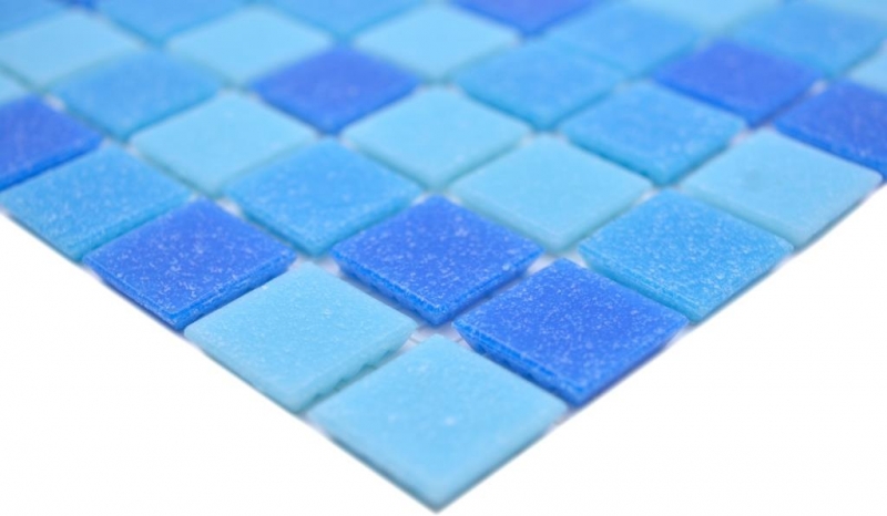Hand sample mosaic tile glass mosaic Classic Mix glass mix turquoise blue paper-bonded pool mosaic swimming pool mosaic MOS210-PA327_m