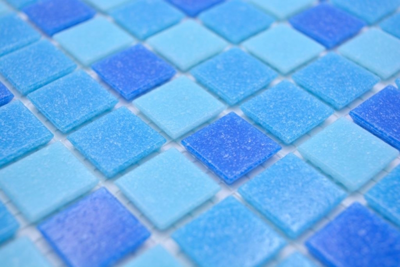 Hand sample mosaic tile glass mosaic Classic Mix glass mix turquoise blue paper-bonded pool mosaic swimming pool mosaic MOS210-PA327_m