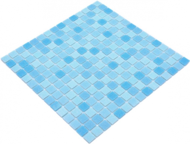 Hand sample mosaic tile glass mosaic Classic Mix glass mix light blue 4F paper-bonded pool mosaic swimming pool mosaic MOS210-PA331_m