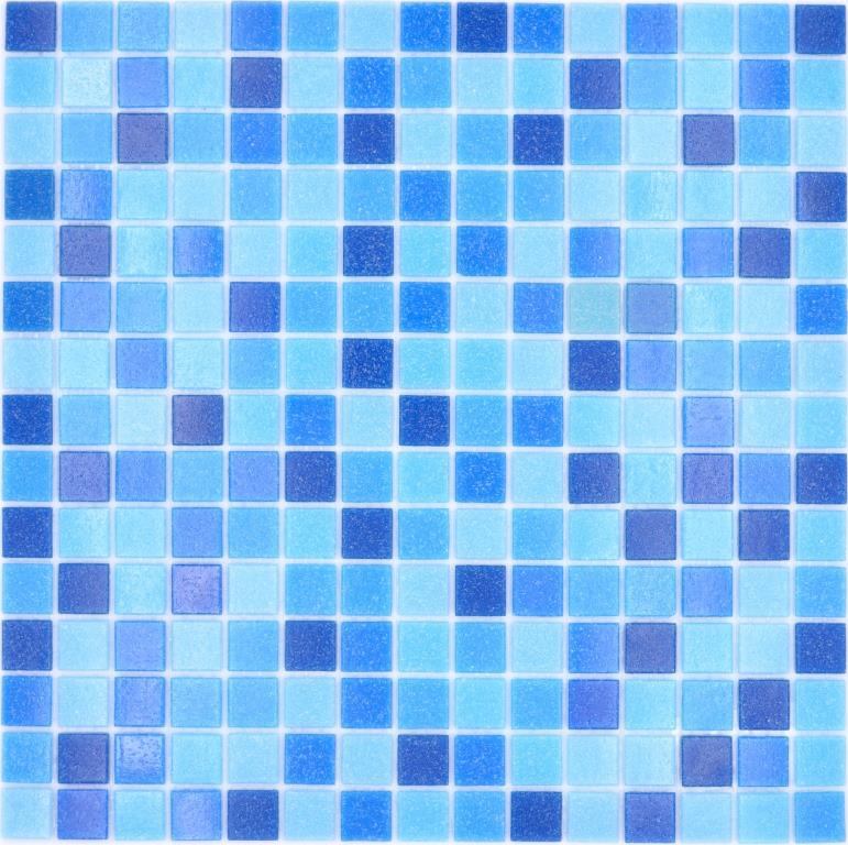 Hand sample mosaic tile glass mosaic Classic Mix glass blue 5F paper-bonded pool mosaic swimming pool mosaic MOS210-PA339_m