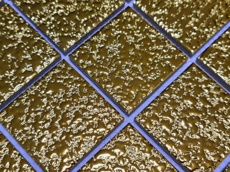 Hand pattern mosaic tile ceramic mosaic Medio uni gold hammered bathroom kitchen wall MOS16-0707_m