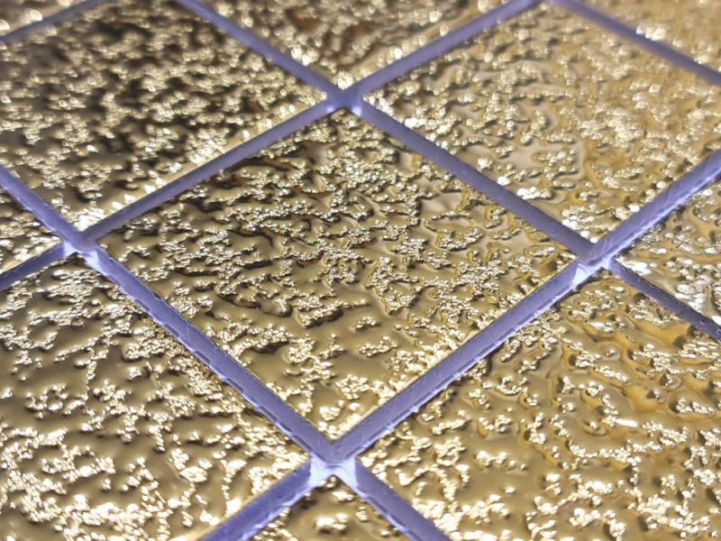 Hand pattern mosaic tile ceramic mosaic Medio uni gold hammered bathroom kitchen wall MOS16-0707_m