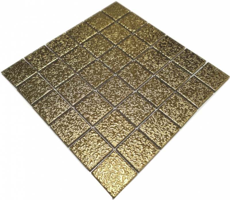Hand pattern mosaic tile ceramic mosaic Medio uni gold hammered bathroom kitchen wall MOS16-0707_m