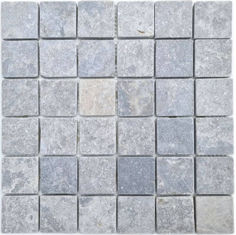Hand pattern mosaic tile marble mosaic THUMBNAIL light gray kitchen wall bathroom shower tray MOS40-T48LG_m