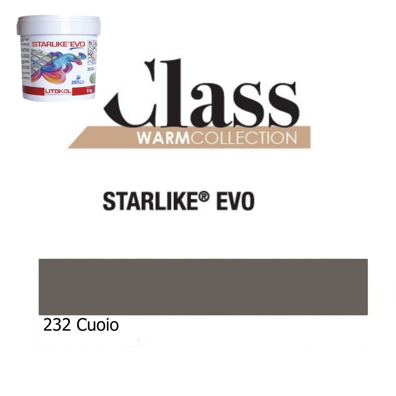 Litokol STARLIKE EVO 232 CUOIO dark brown II Epoxy resin adhesive joint 5kg bucket