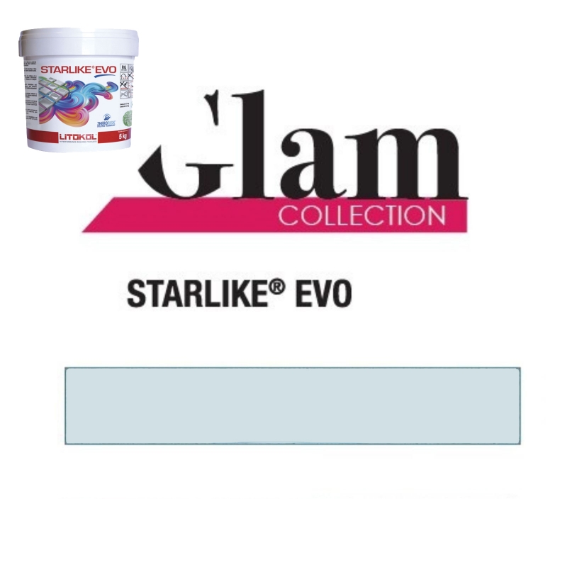 Litokol STARLIKE EVO 300 AZZURRO PASTELLO azzurro blue epoxy resin adhesive joint 5kg bucket