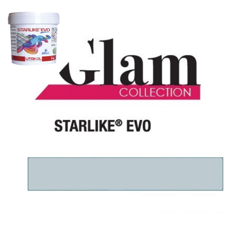 Litokol STARLIKE EVO 400 VERDE SALVIA mint green epoxy resin adhesive joint 5kg bucket