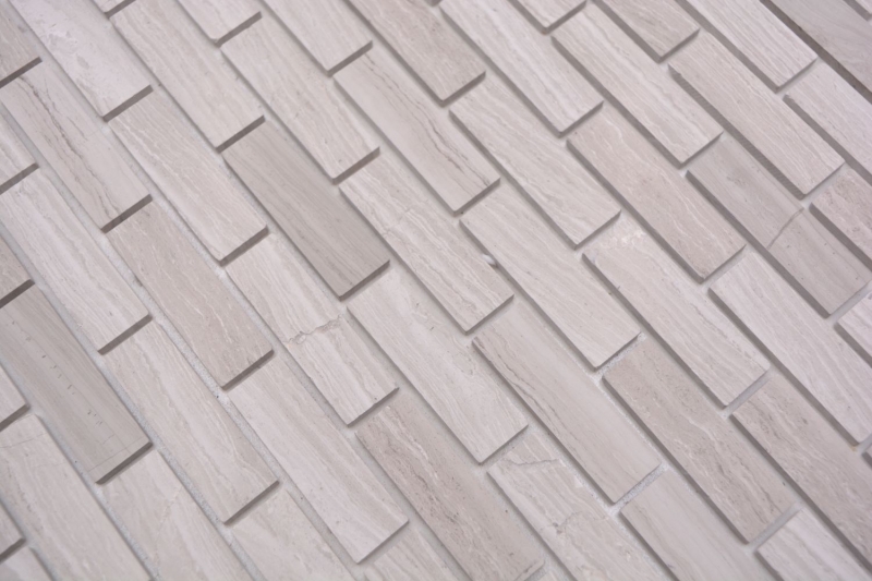 Hand sample mosaic tile Self-adhesive mosaics composite natural stone white wood gray kitchen MOS200-4M72_m