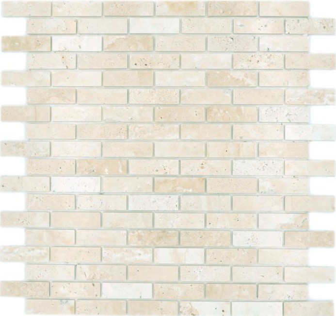 Hand sample mosaic tile Self-adhesive mosaic composite natural stone travertine beige MOS200-4M92_m