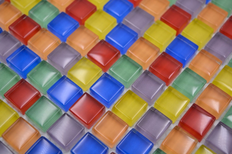Hand pattern mosaic tile glass mosaic mix colorful red blue yellow green tile mirror bathroom MOS88-XC123_m