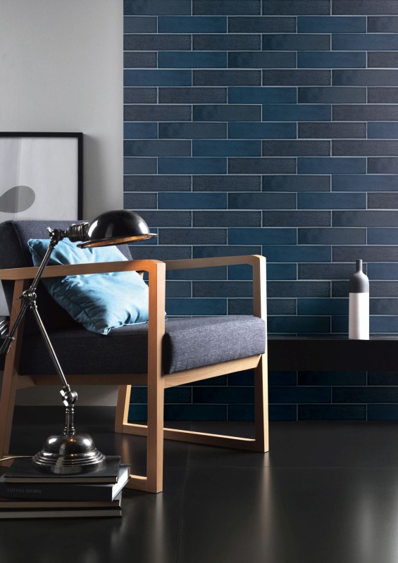 Wall tile vintage ceramic black graphite glossy kitchen wall bathroom MOS24-MOT10