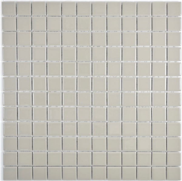 Hand-patterned mosaic tile SILK GREY matt tile backsplash ceramic BATH MOS18D-2411_m