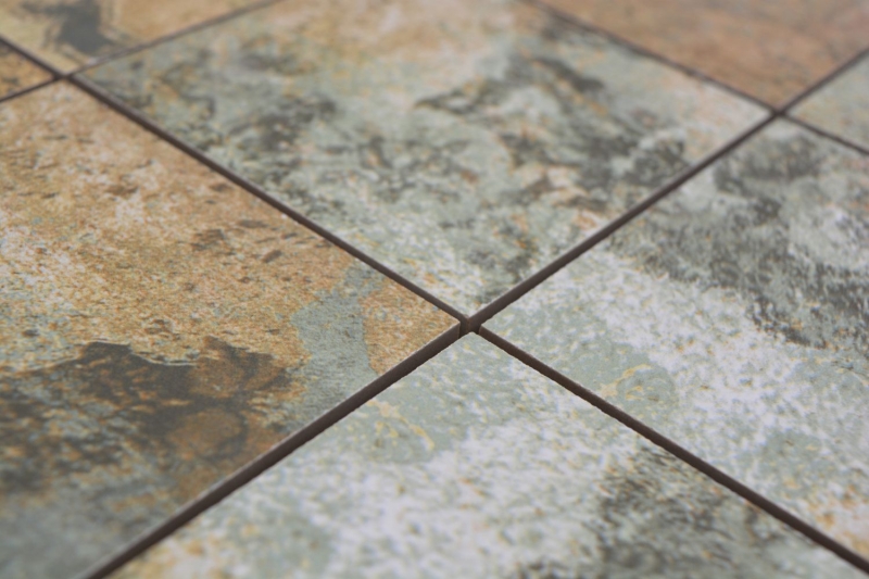Ceramic mosaic porcelain stoneware beige brown gray-green matt wall floor kitchen bathroom shower MOS23-95CB