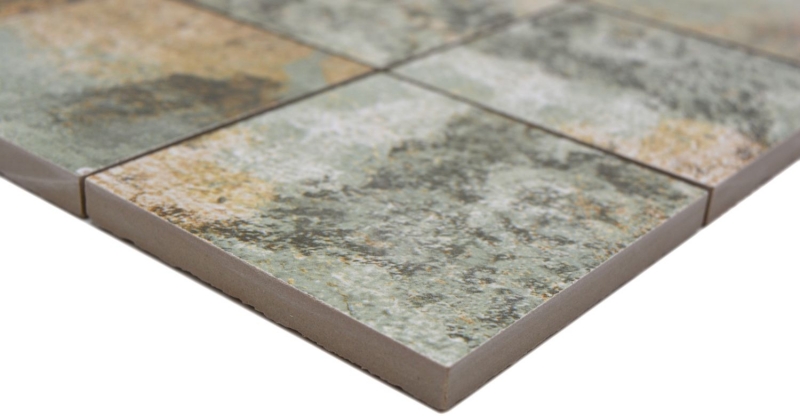 Ceramic mosaic porcelain stoneware beige brown gray-green matt wall floor kitchen bathroom shower MOS23-95CB