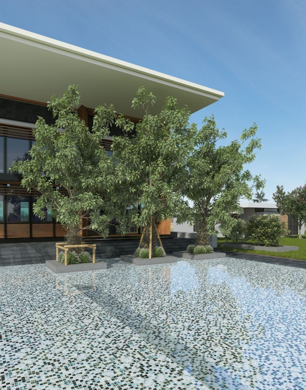 Swimming pool mosaic pool mosaic glass mosaic gray anthracite iridescent wall floor kitchen bathroom shower MOS220-P56256
