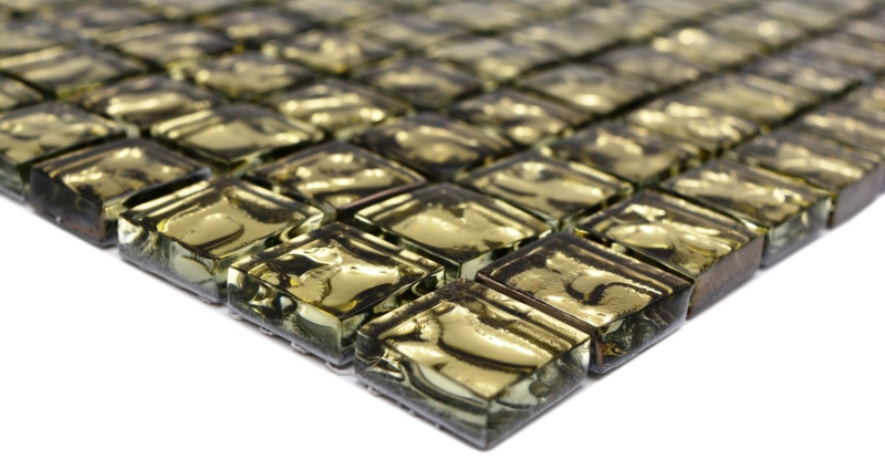 Glass mosaic gold tiles tile backsplash wall decor mosaic splashback bathroom kitchen MOS78-8GO3