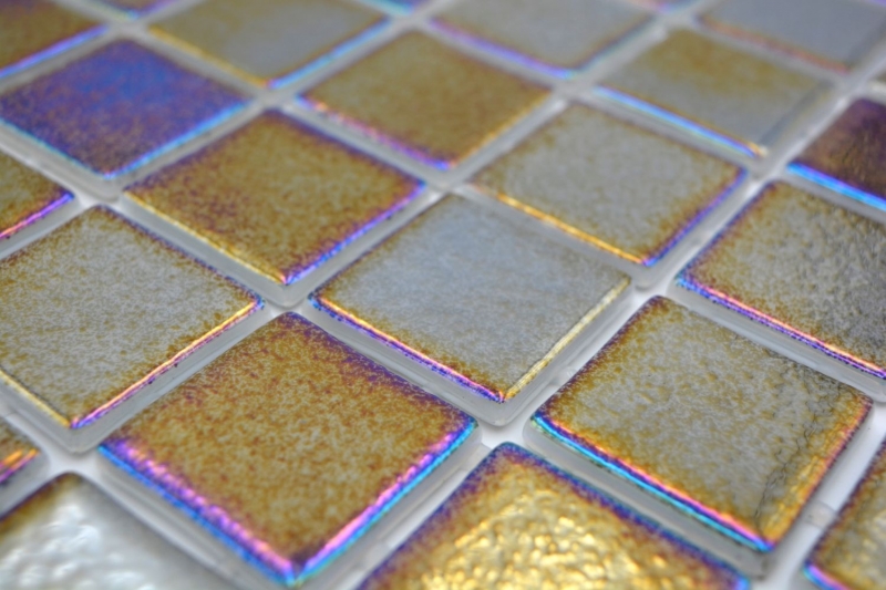 Swimming pool mosaic pool mosaic glass mosaic black multicolored iridescent wall floor kitchen bathroom shower MOS220-P55386